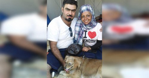 stolze Hundebesitzer