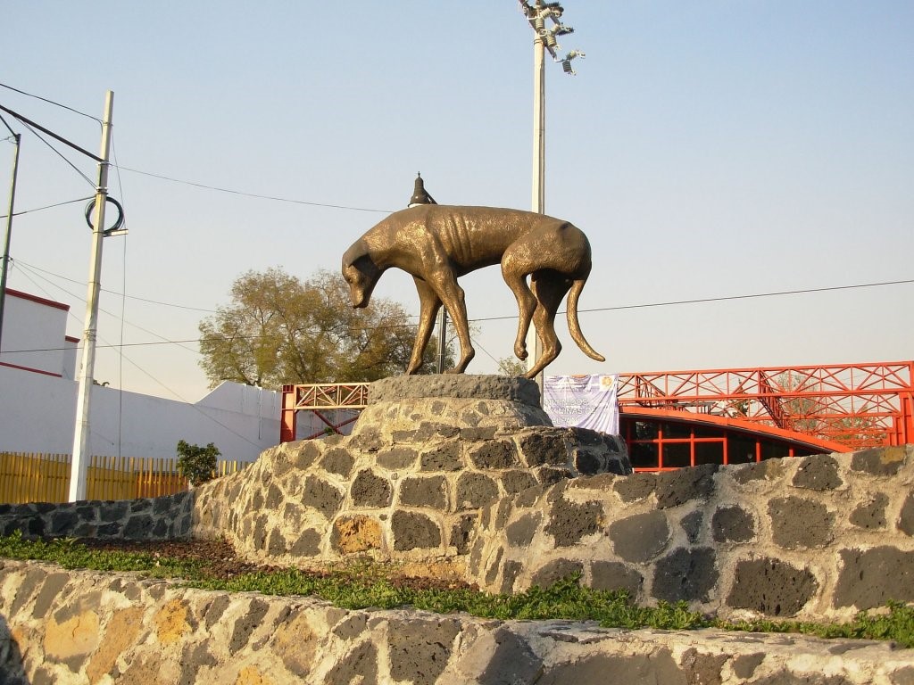 Statue des Straßenhundes