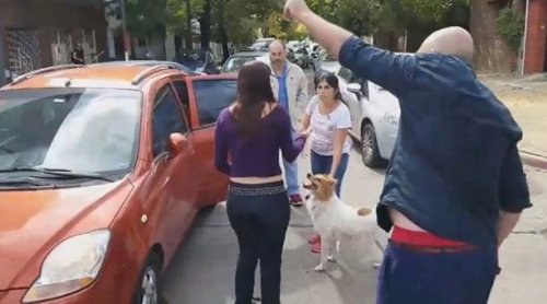 Beim Versuch ihren Hund auszusetzen, wurden sie ausgebuht Beim Versuch ihren Hund auszusetzen, wurden sie ausgebuht